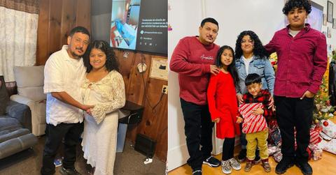 Jose Romero with his family and children.