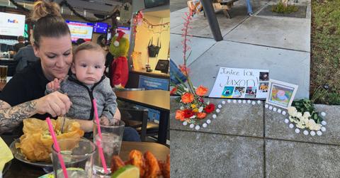 Jessica Moreno with her nephew Baby Jaxon in a family photo prior to his death.